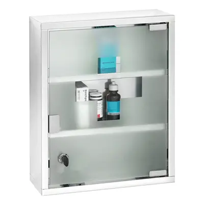 Dulapior pentru medicamente, Wenko, Medicine Chest, x cm, inox/sticla