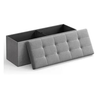 Bancheta cu spatiu pentru depozitare Ottoman Classic, Vasagle, x x cm, pliabila, imitatie in/MDF