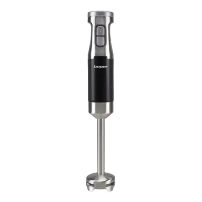 Blender vertical Beper, W, 6.5x6.5x38.3 cm, ABS, inox, negru/argintiu