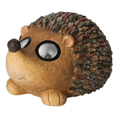 Lampa solara de gradina Hedgehog, 31x22.7x19 cm, oxidat de magneziu, maro