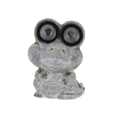 Lampă solară de grădină din ceramică Frog