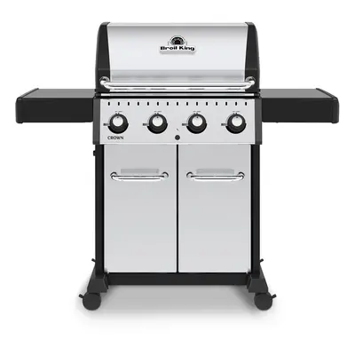 Gratar CROWN Broil King, 118.1x58.4x116.8 cm, inox/fonta, negru/gri