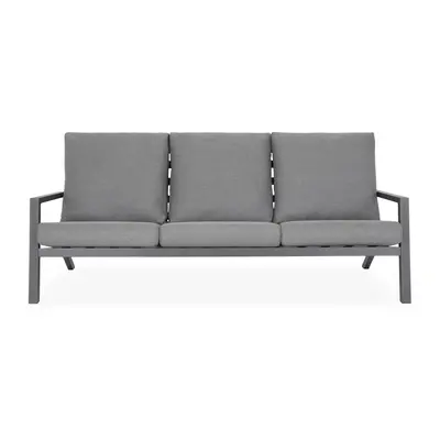 Canapea locuri pentru exterior Lazy, 205x98x79 cm, aluminiu, antracit/gri