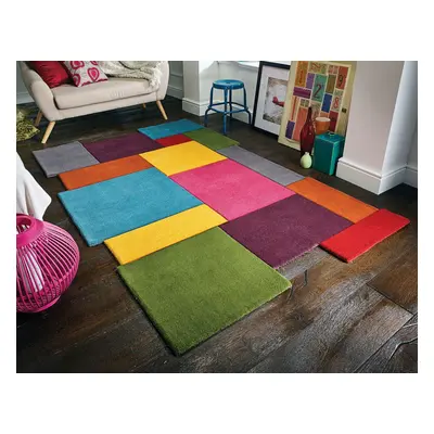 Covor Collage Multi, Flair Rugs, 200x290 cm, lana, multicolor