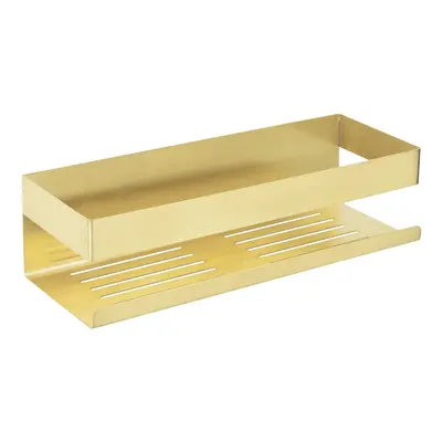 Etajera de colt pentru baie, Wenko, Turbo-Loc Genova Gold, x x cm, inox, auriu