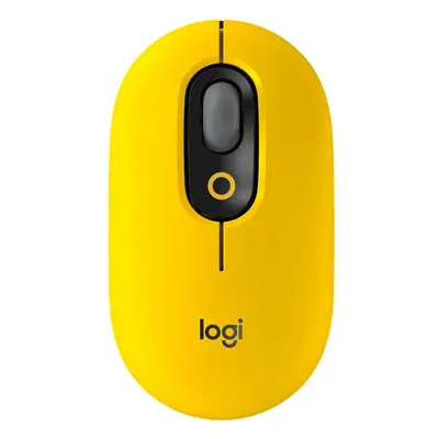 Mouse wireless Logitech Pop Blast, Ambidextru, Galben