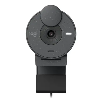 Camera web Logitech Brio 300, Full HD 1080p, RightLight 2, FoV, USB-C, Privacy - Gri