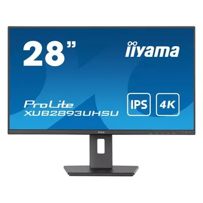 Monitor IPS LED iiyama 28" XUB2893UHSU-B5, Ultra HD (3840 x 2160), HDMI, DisplayPort, Pivot, Box