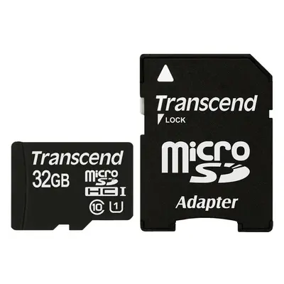 Card memorie Transcend Micro SDHC 32GB Class + Adaptor SD