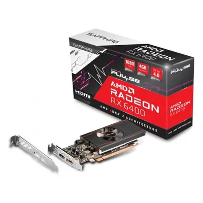 Placa video Sapphire AMD Radeon RX Pulse 4GB, GDDR6, 64bit, Low Profile