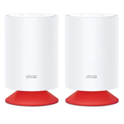 Sistem Mesh Wi-Fi TP-Link Deco Voice X20 (2 pack), Dual-Band, Gigabit, AX1800, cu Speaker Smart 