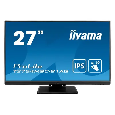 Monitor TOUCH iiyama ProLite T2754MSC-B1AG 27" IPS, FullHD, Antirefleks, VGA, HDMI, Negru