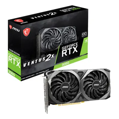 Placa video MSI GeForce® RTX™ VENTUS 2X OC, 12GB GDDR6, 192-bit