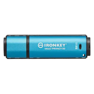 Memorie USB Kingston IronKey Vault Privacy 50, 32GB , USB 3.2, Blue