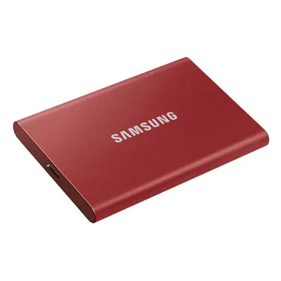 SSD extern Samsung T7 portabil, 2TB, USB 3.2, Metallic Red