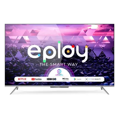 Televizor Allview 50ePlay7100-U, cm, Smart, 4K Ultra HD, LED, Clasa F, Argintiu