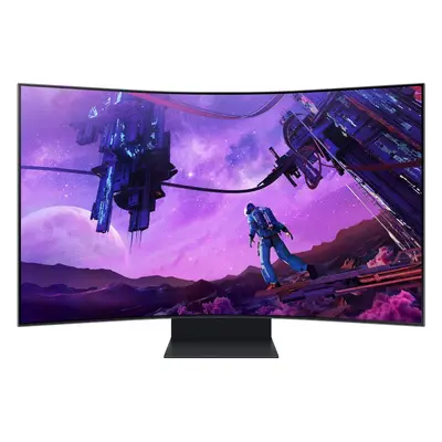 Monitor LED Samsung Gaming Odyssey Ark LS55BG970NUXEN Curbat inch UHD VA ms Hz HDR FreeSync Prem