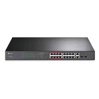 Switch TP-Link TL-SL1218MP Gbit PoE 16x 10/100+2 Combo SFP, 192W