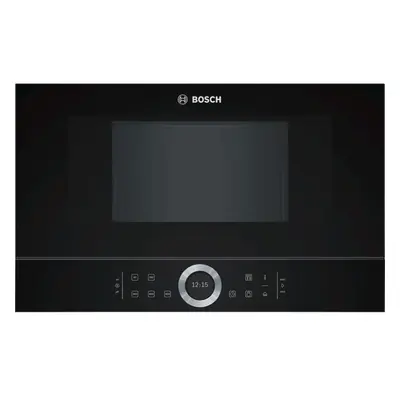 Cuptor cu microunde incorporabil BOSCH BFL634GB1, W, L, trepte, Negru