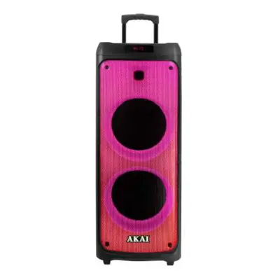 Boxa portabila activa Akai Party Speaker 1010, W, Bluetooth, USB, microfon, telecomanda, Negru