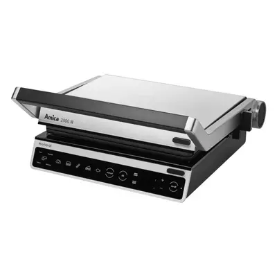 Amica Gratar electric ProfiGrill GK 5011, 2000W, Argintiu/Negru