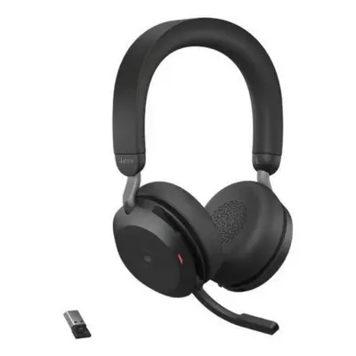 Casti Wireless Jabra Evolve2 Microsoft Teams, USB-A, Bluetooth, Microfon, Negru