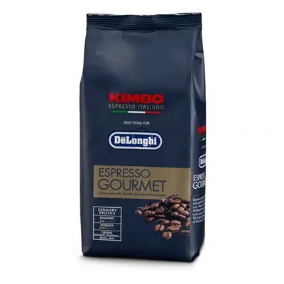 Cafea boabe DeLonghi Kimbo Espresso Gourmet DLSC608, 250gr, 80% Arabica 20% Robusta, Intensitate