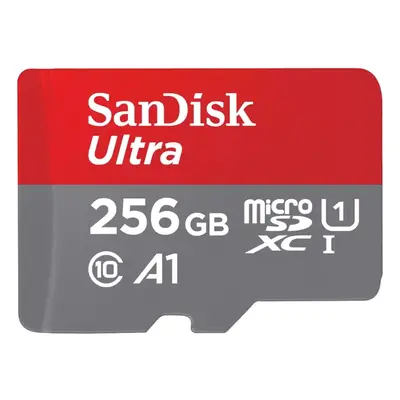 Card microSDXC SanDisk Ultra, 256GB, clasa 10, UHS-I, SD Adapter