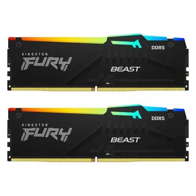 Memorii Kingston FURY Beast RGB 32GB(2x16GB) DDR5 5600MHz CL40 Dual Channel Kit