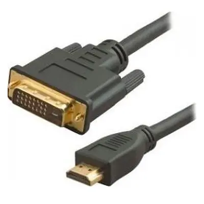 Gembird HDMI to DVI male-male cable with gold-plated connectors, 0.5m, bulk pack