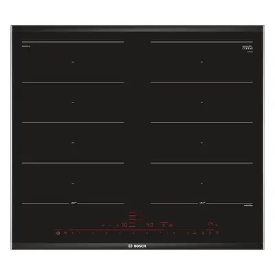 Plita incorporabila Bosch PXX675DC1E, Inductie, zone de gatit, Control Touch, PowerBoost, Negru