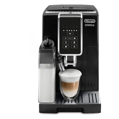 Espressor automat DeLonghi Dinamica ECAM 350.50.B, 1450W, 15bar, 1.8l, Spumare automata, Carafa 