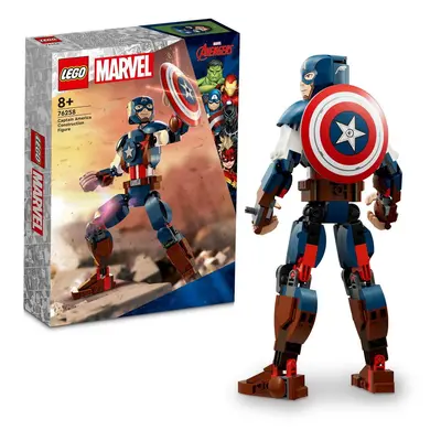 LEGO® Super Heroes - Figurina de constructie Captain America 76258, piese