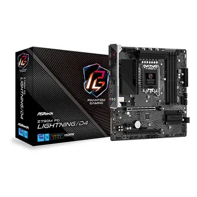 Placa de baza ASRock Z790M PG LIGHTNING DDR4, Intel Z790, LGA 1700, mATX