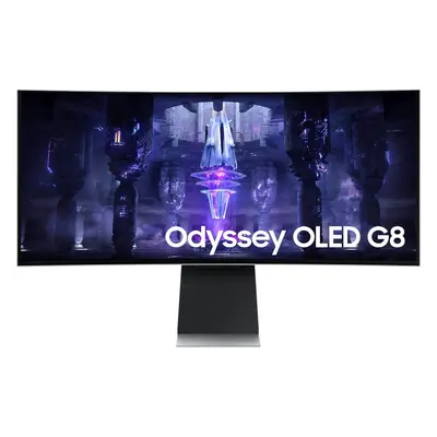 Monitor LED Samsung Gaming Odyssey G8 G85SB LS34BG850SUXEN Curbat inch UWQHD OLED 0.1 ms Hz USB-