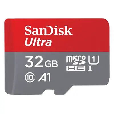 Card de memorie SanDisk Ultra microSDHC, 32GB, 120MB/s, A1 Class UHS-I + SD Adapter