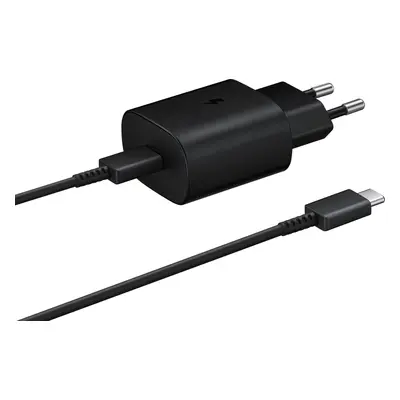 Incarcator Samsung Super Fast Charging (Max. 25W), C to C Cable, Negru