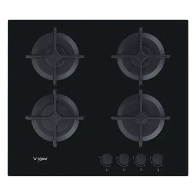 Plita Incorporabila Whirlpool AKT616NB, Gaz, zone de gatit, 7300w, 59cm, Negru