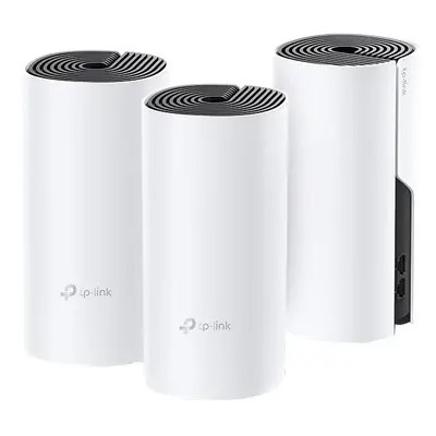 Sistem Wi-Fi Mesh TP-Link Deco P9 (3-pack) AC1200 + AV1000 cu acoperire completa pentru casa