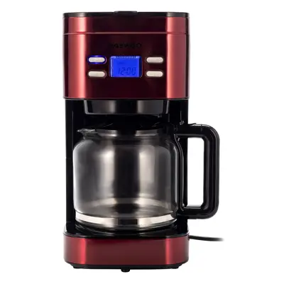 Cafetiera Daewoo DCM1000R, W, 1.5 l, Filtru permanent, Timer ore, Indicator nivel apa, Design er