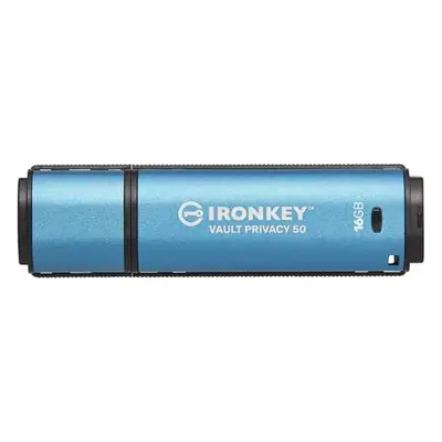 Memorie USB Kingston IronKey VP50 16GB USB 3.0 secure, Blue