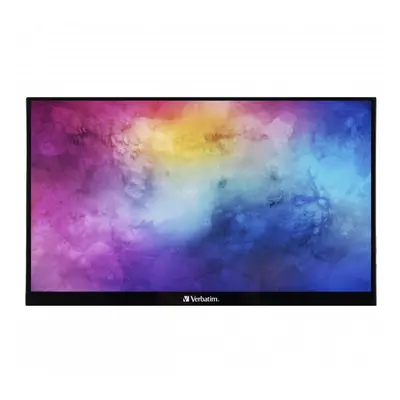 Monitor Portabil Touchscreen LED IPS Verbatim, 15.6'', Full HD, 6ms, HDR, FreeSync, 2x USB-C, HD