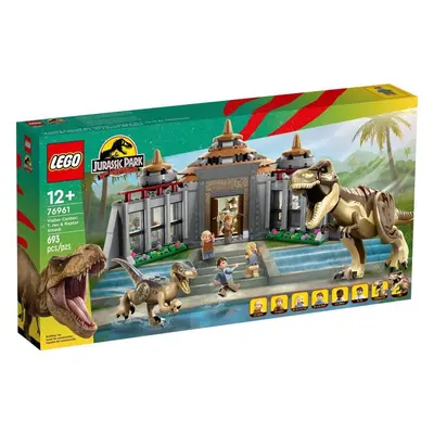 LEGO Jurassic World Centru pentru turisti: T. rex si raptor la atac