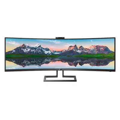 Monitor curbat LED VA Philips 48.8", Ultra wide, 32:9, 1800R, 5k Dual Quad HD, HDR 400, Adobe RG