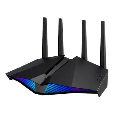 Router wireless gaming ASUS RT-AX82U, AX5400, Dual Band WiFi 6, antene Wi-Fi, MU-MIMO, Negru