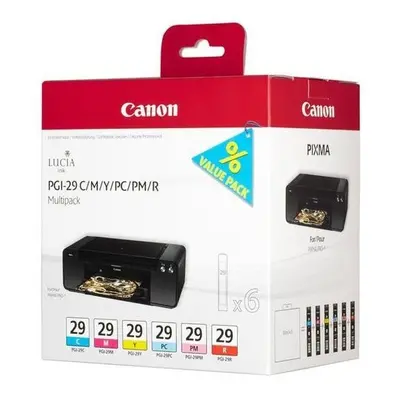 Cartus cerneala Canon PGI29 CMY/PC/PM/R MultiPack | Pixma PRO-1