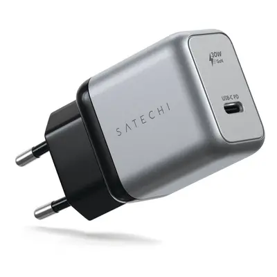 Incarcator de perete Satechi 30W, USB-C PD GaN, Negru\Gri