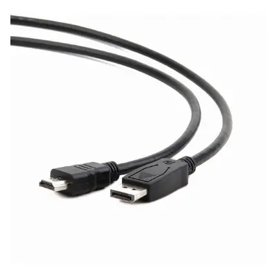 Cablu video Spacer, adaptor DisplayPort tata la HDMI tata, unidirectional, 4K, 3m, Negru