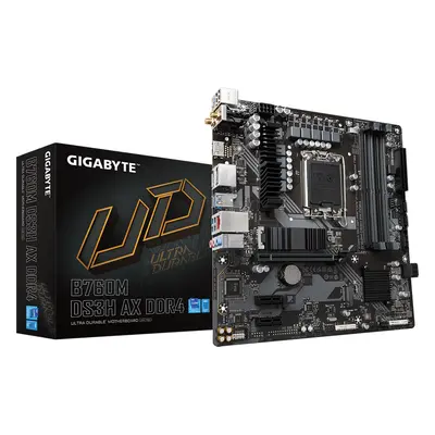 Placa de baza GIGABYTE B760M DS3H AX DDR5, Intel B760, LGA 1700, mATX