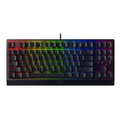 Tastatura Razer Blackwidow V3 TKL Yellow Switch, RGB LED, USB, Negru